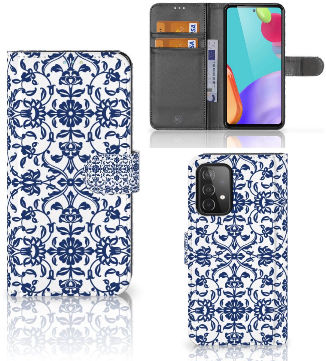 Samsung Galaxy A52 Hoesje Flower Blue