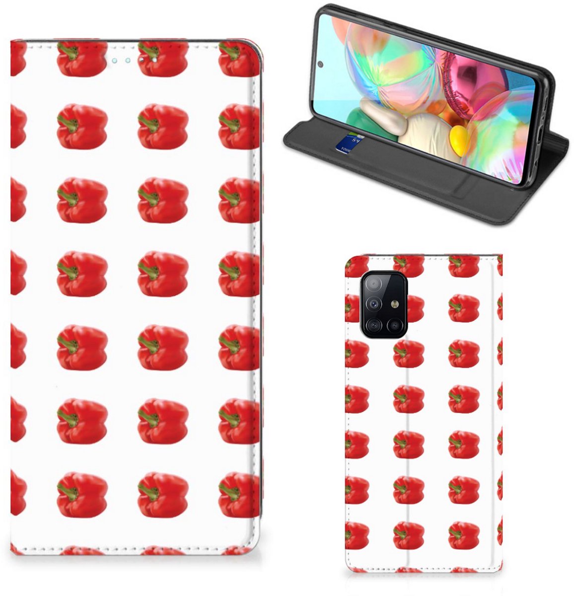 Samsung Galaxy A71 Flip Style Cover Paprika Red