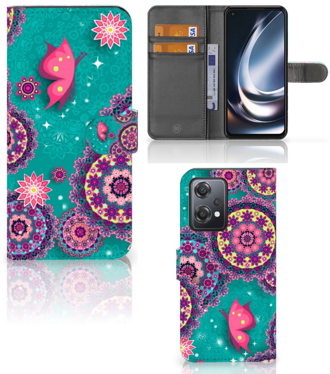 OnePlus Nord CE 2 Lite Hoesje Cirkels en Vlinders