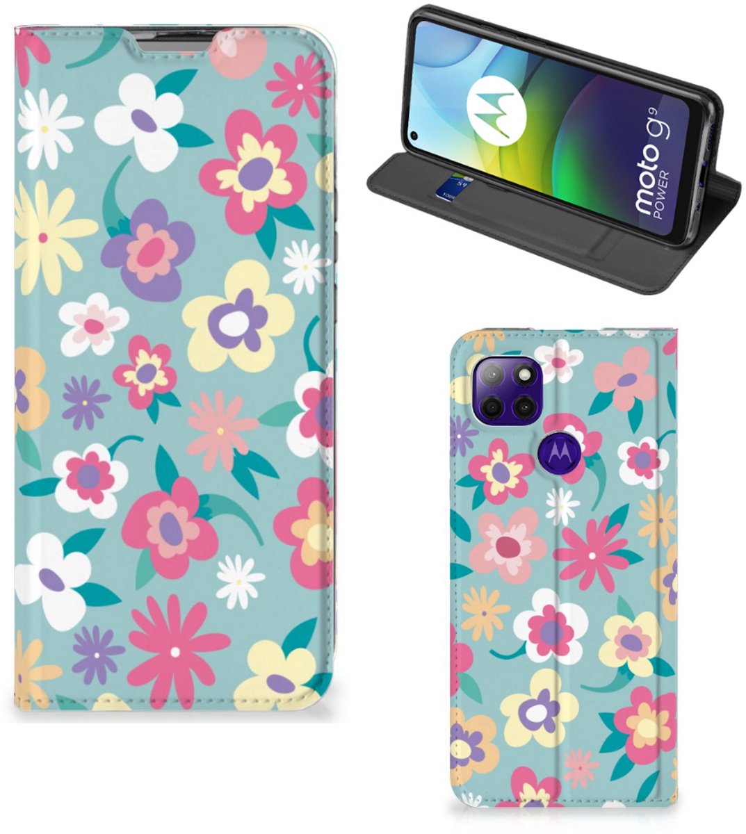 Motorola Moto G9 Power Smart Cover Flower Power