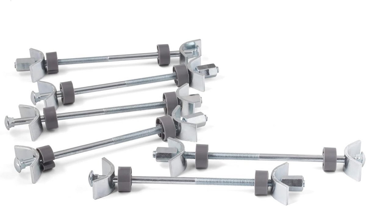 Werkbladverbinders 150 mm - Set van 6 - Meubelverbindingen voor Keuken en Werkplaats