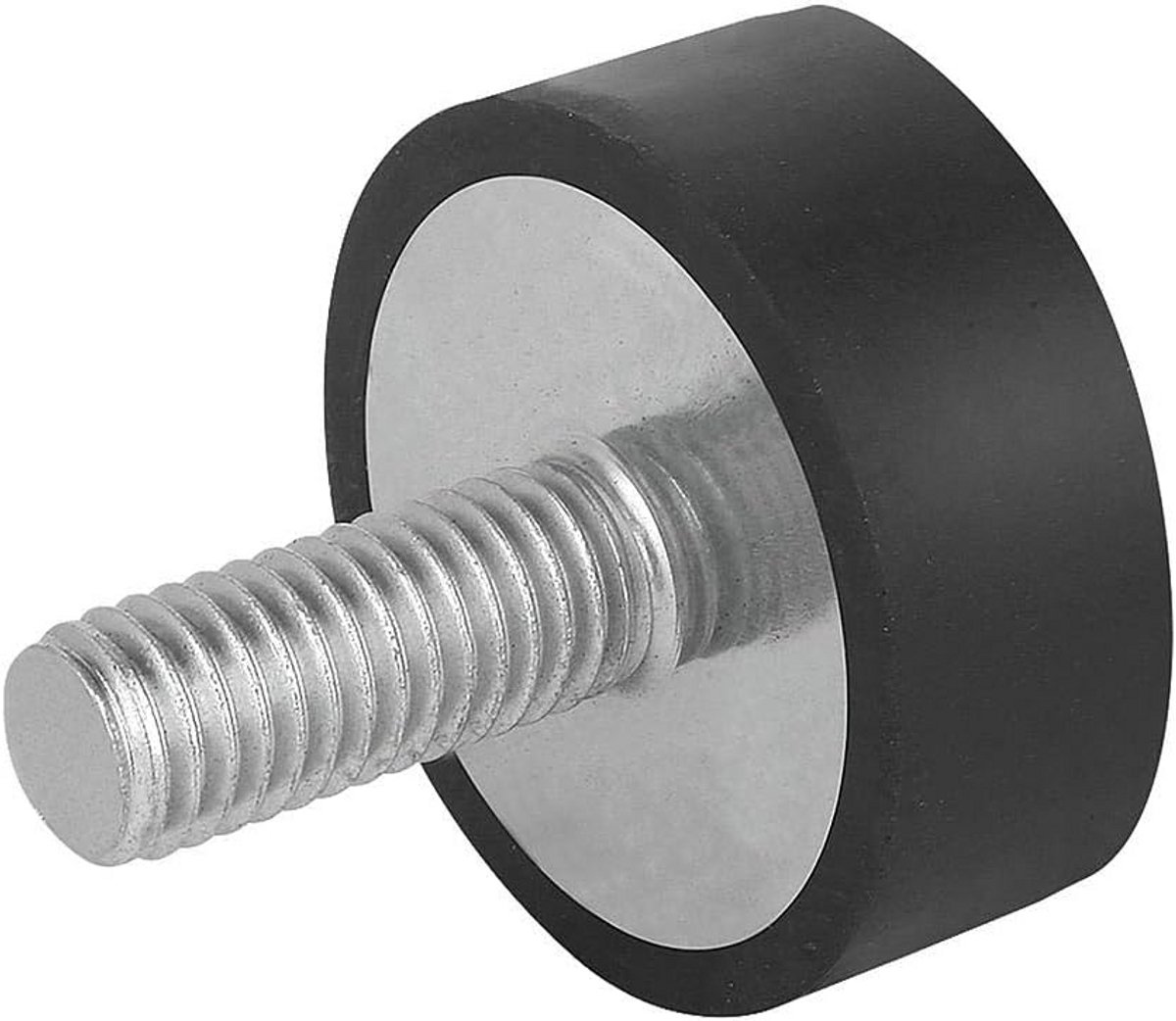 Rubberen buffer, zwart, 10 mm – Bedieningsonderdelen voor machines