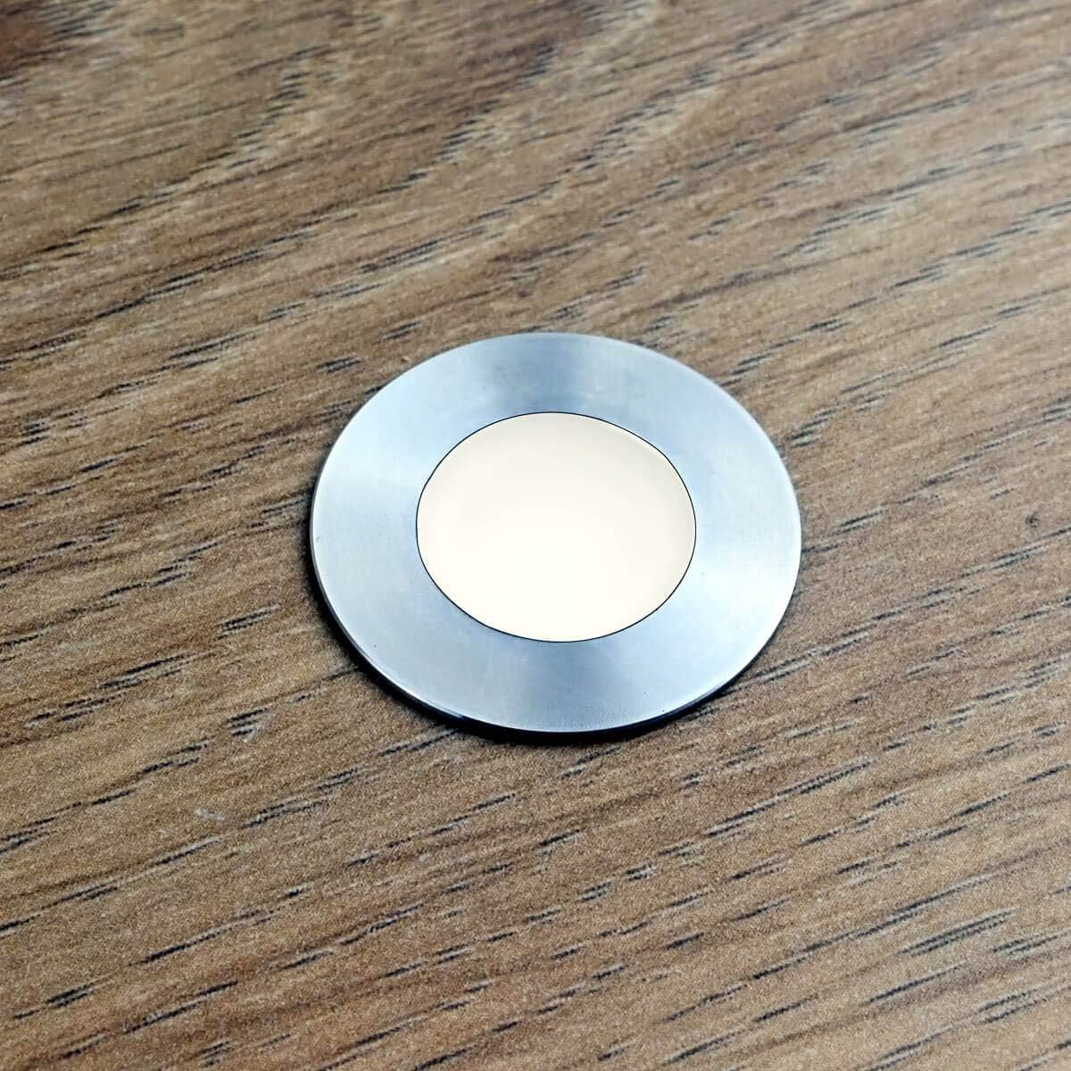 Mini LED vloerinbouwlamp - Roestvrij staal, IP67, 0,3W, 15 lumen, 3000K met 7 meter kabel