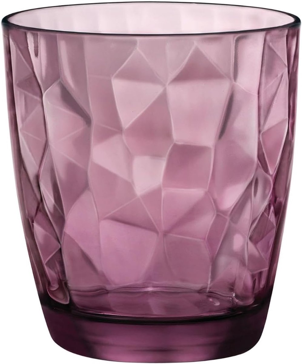 Diamant Drinkglazen Set - 305 ml, Vaatwasmachinebestendig, Voor Cocktails en Water