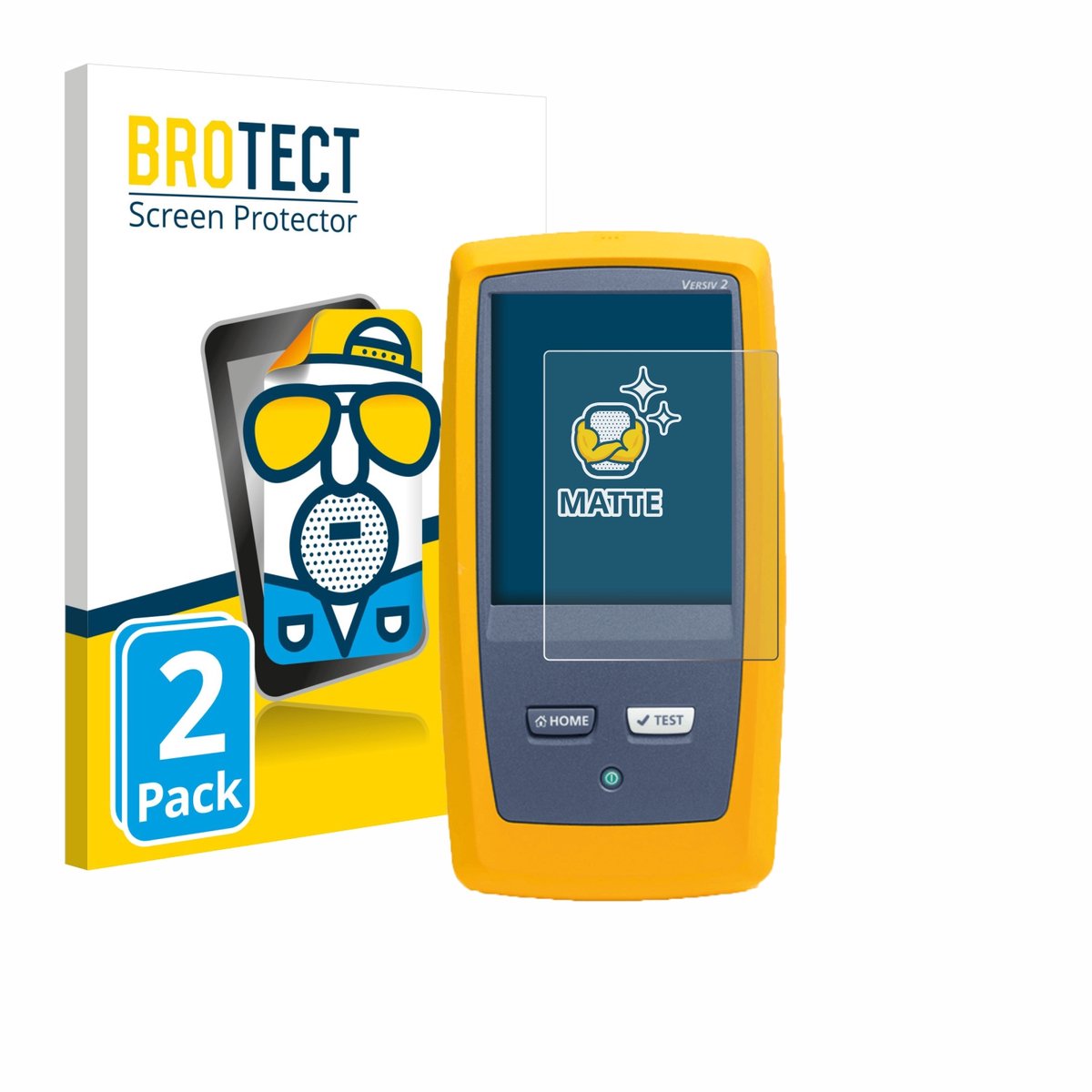 BROTECT - Screenprotector voor Fluke DSX8000 - Folie Beschermfolie matte 2 Stuks