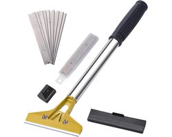 Behangverwijderaar - Muurstripper - Muren Schoonmaken - Handaangedreven - 35 cm - Grijs