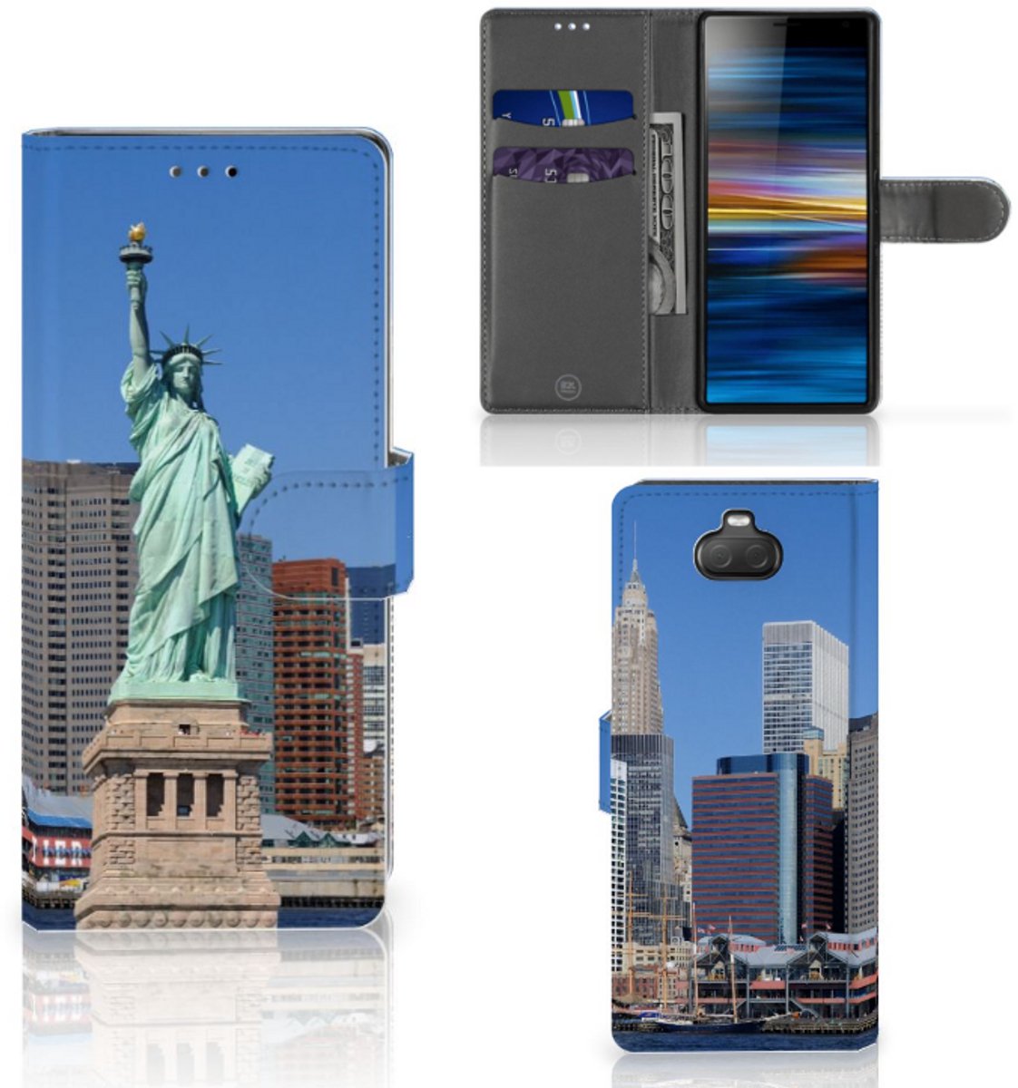 Sony Xperia 10 Flip Cover Vrijheidsbeeld