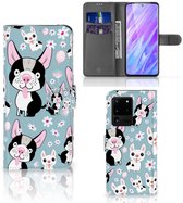 Tenphone Etui Coque pour Samsung Galaxy S20 Ultra Portefeuille Chiens