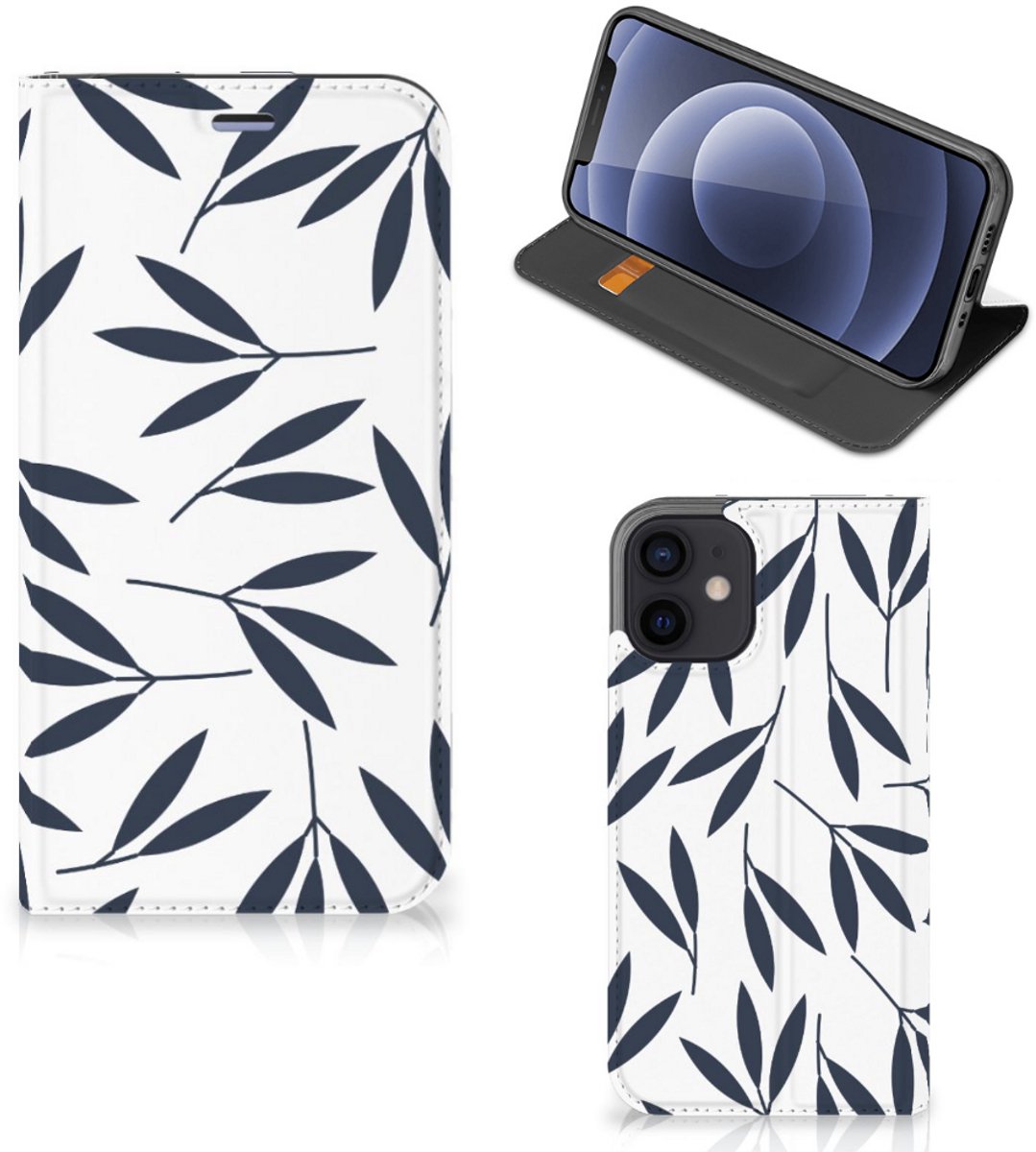iPhone 12 Mini Smart Cover Leaves Blue