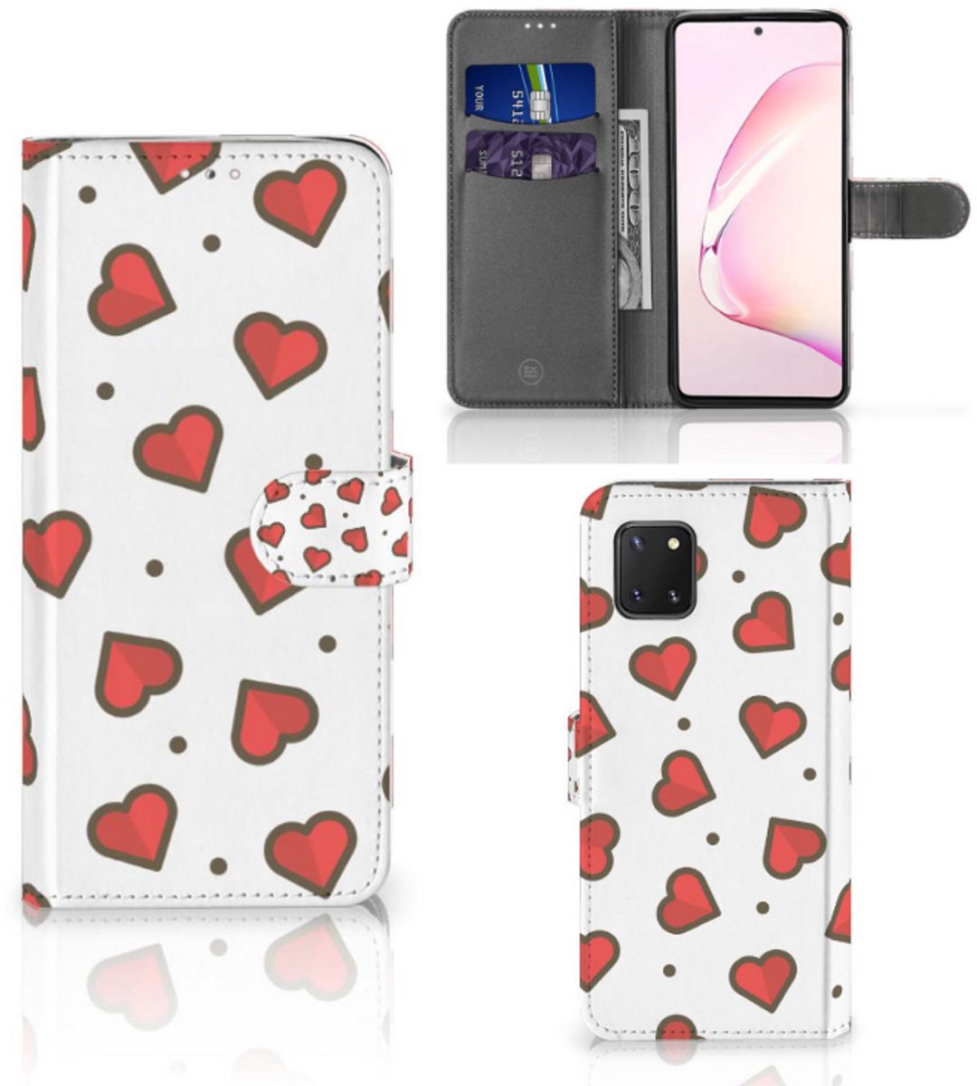 Samsung Note 10 Lite Telefoon Hoesje Hearts