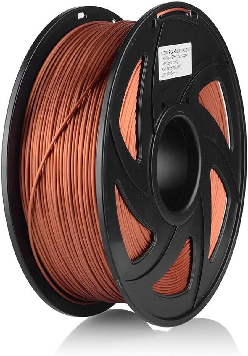 3D Printers PLA Silk Filament 1.75mm Rood Koper 1KG