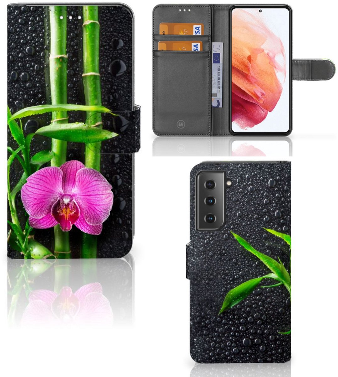 Samsung Galaxy S21 Hoesje Orchidee