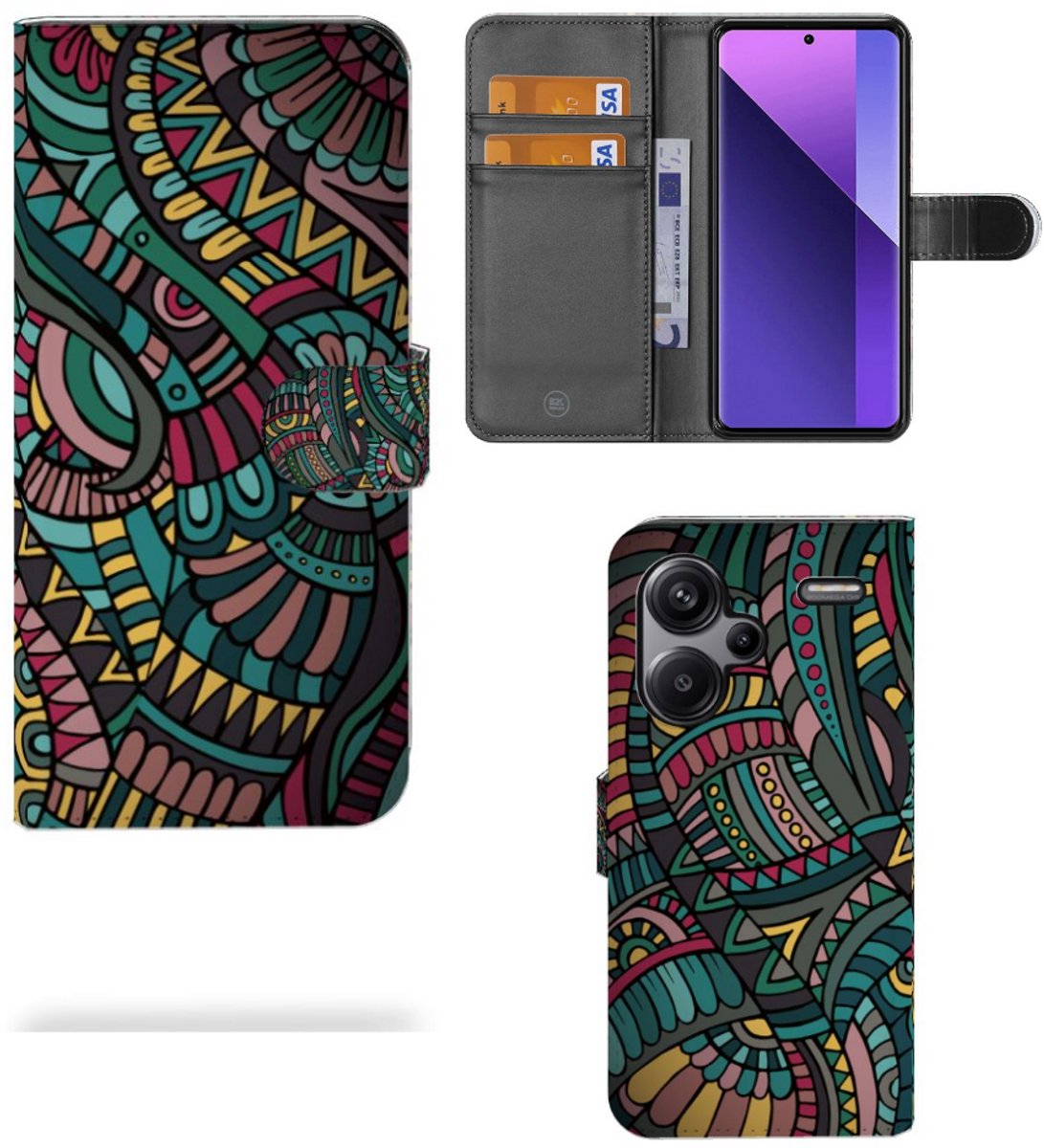 Xiaomi Redmi Note 13 Pro Plus Telefoon Hoesje Aztec