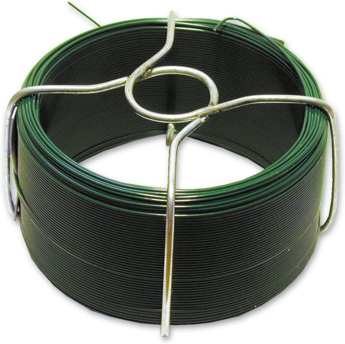 Stalen Draad met Kunststof Coating 0.8 mm Groen 75 Meter voor Ophanging en Bevestiging