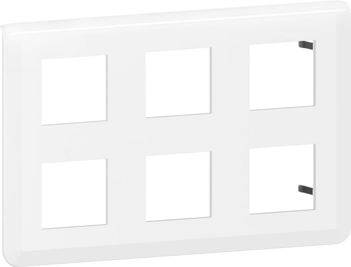 Afdekplaat 2x3 Modules Wit voor Installatiemateriaal