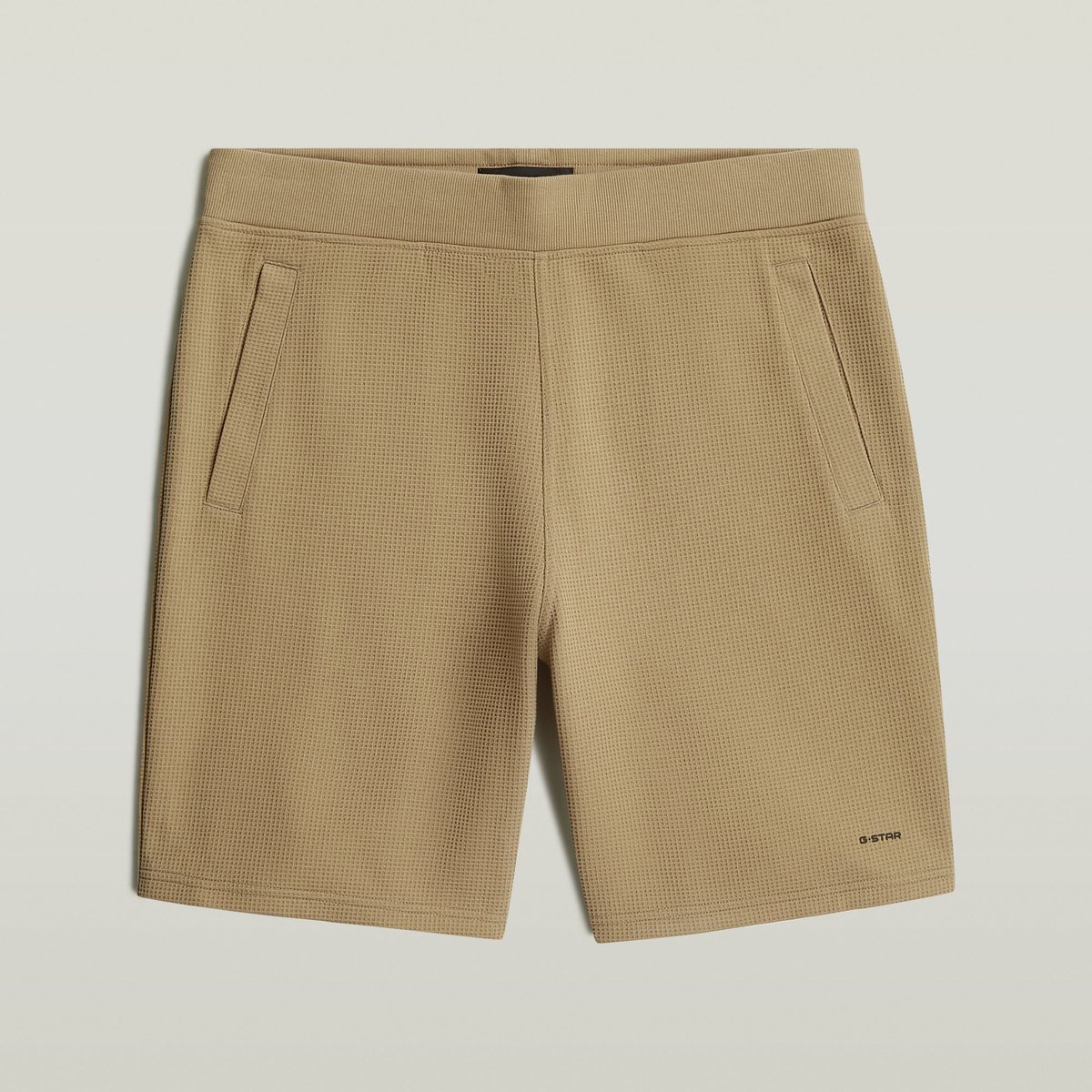 G-Star Raw Structured Jersey Short Broeken Heren Camel