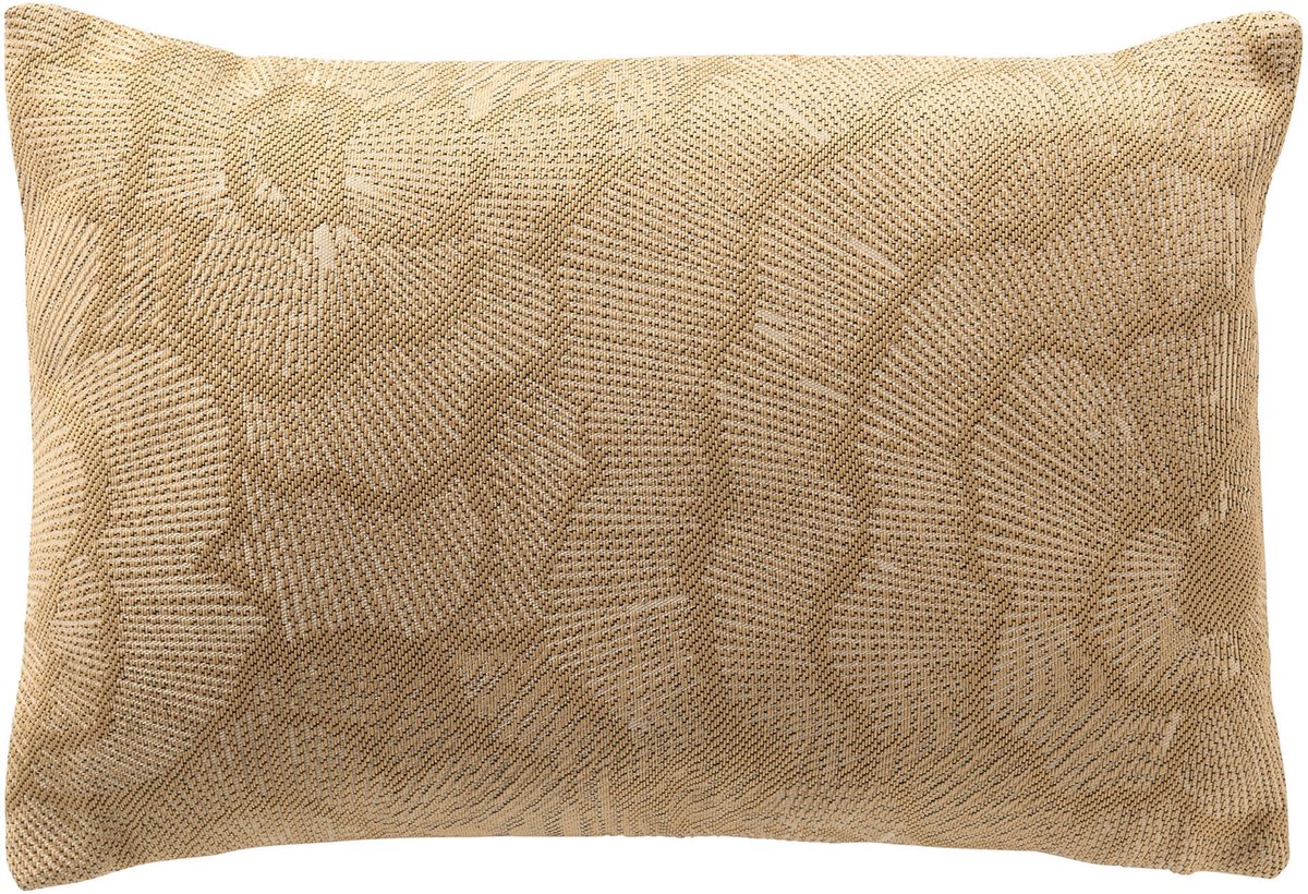 Dutch Decor DAISY - buitenkussen 40x60 cm - waterafstotend en uv-bestendig - Irish Cream - beige