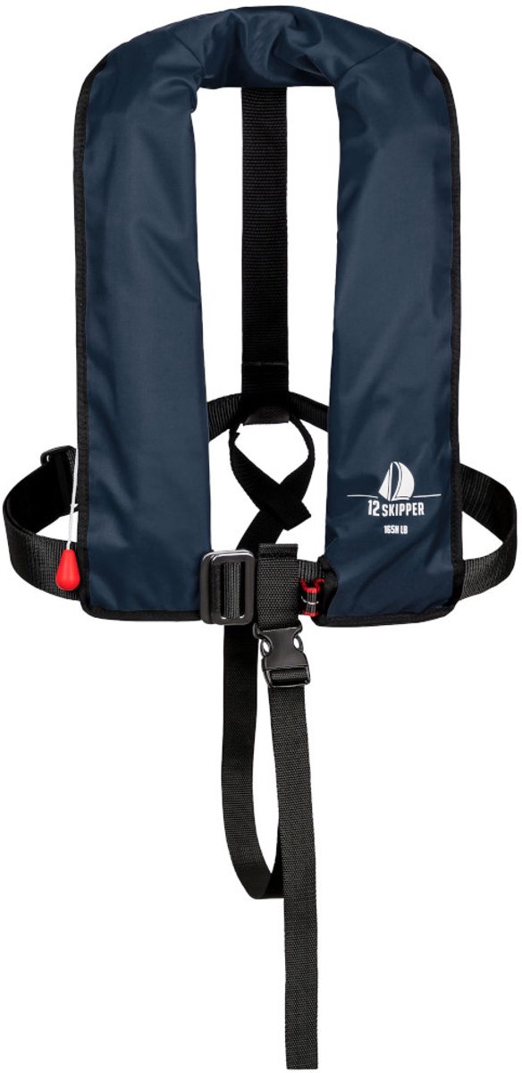 12skipper automatisch reddingsvest 165N met harnas, marineblauw