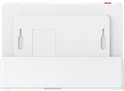 Achterkant van het Eufy E10 smart display met muurmontage-opties.