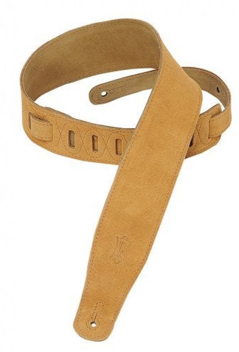 Levys Leathers MS26-HNY suède gitaarband, honing