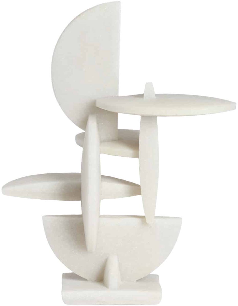 Ornament Giselle - Crème - 27.5x21x34cm - Modern - Kunststof - Moederdag - Moederdag cadeautje - Moederdag cadeau voor mama