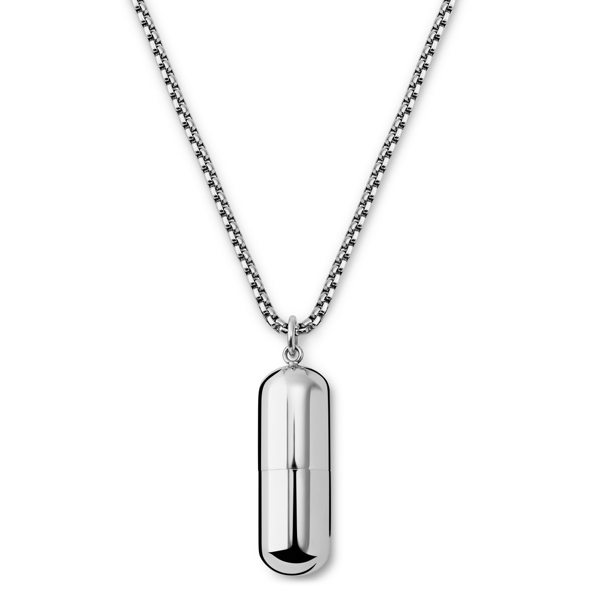 Egan | Zilverkleurige Pilvormige Ketting