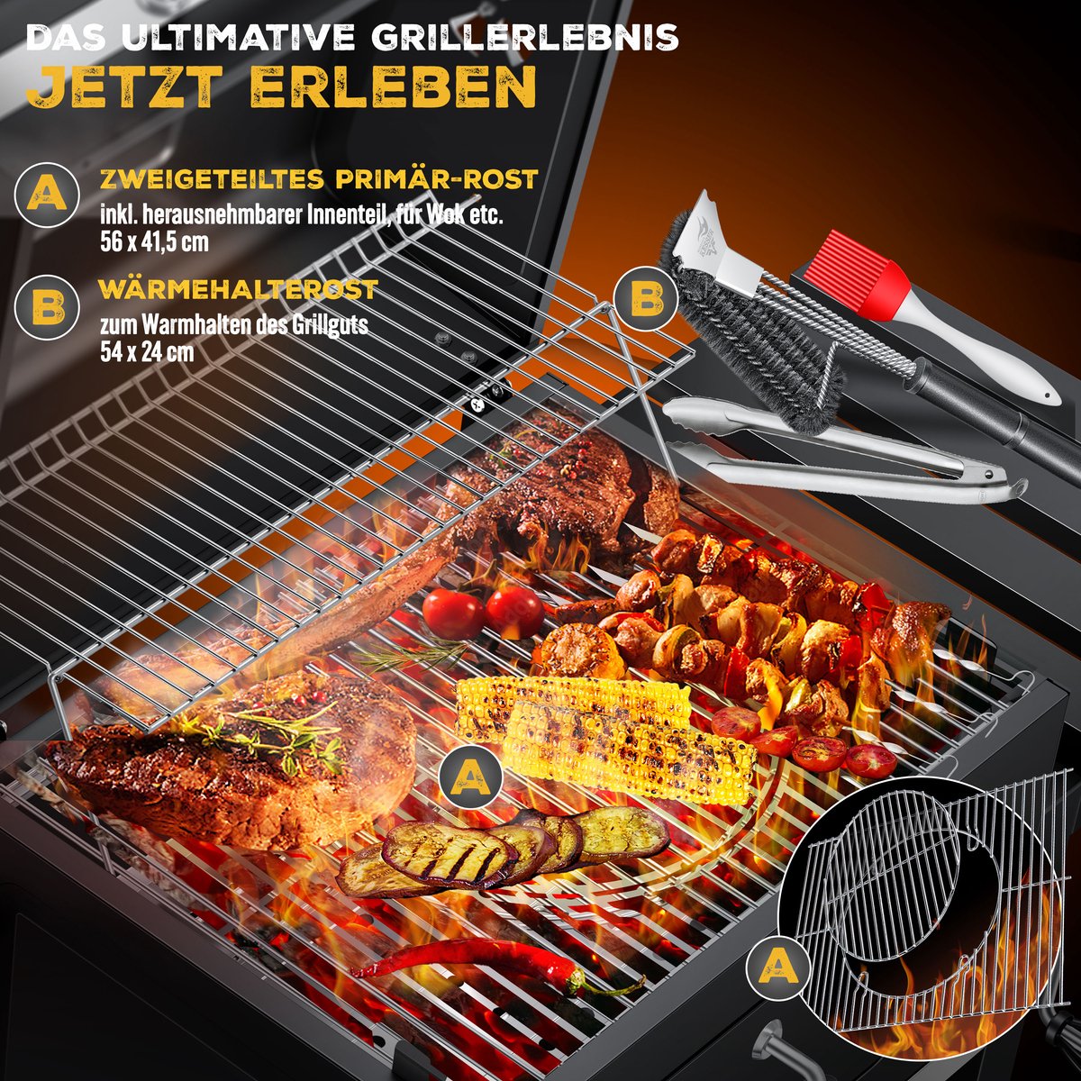 KESSER® XL Houtskoolbarbecue thumbnail 4