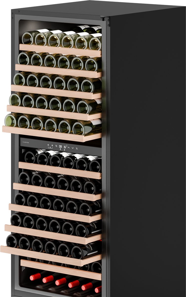 Klarstein Velaire wijnkoelkast met twee zones - 122 flessen, - afbeelding 3