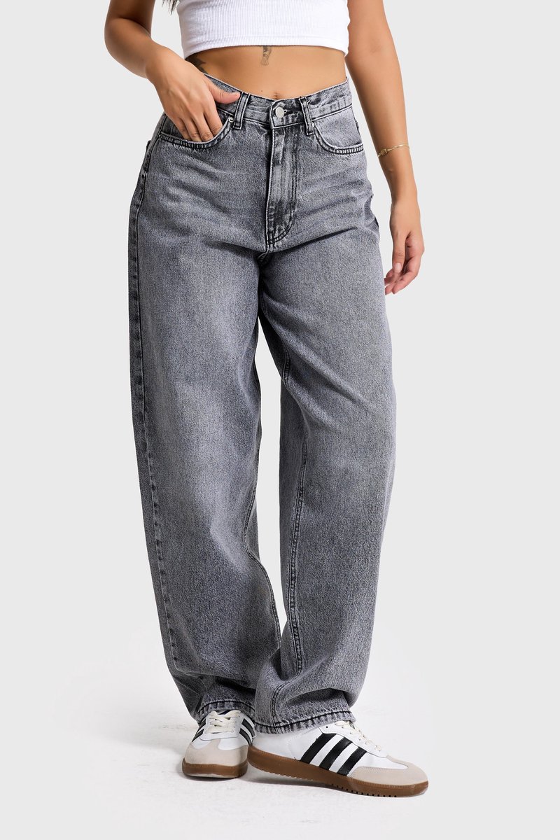 It's Basic - IVY Skater Mid Rise Jeans - Stone