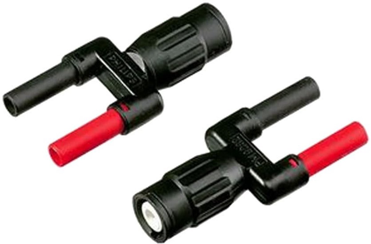 Meetadapter Dubbele Banaanstekker naar BNC Stekker 600V CAT III
