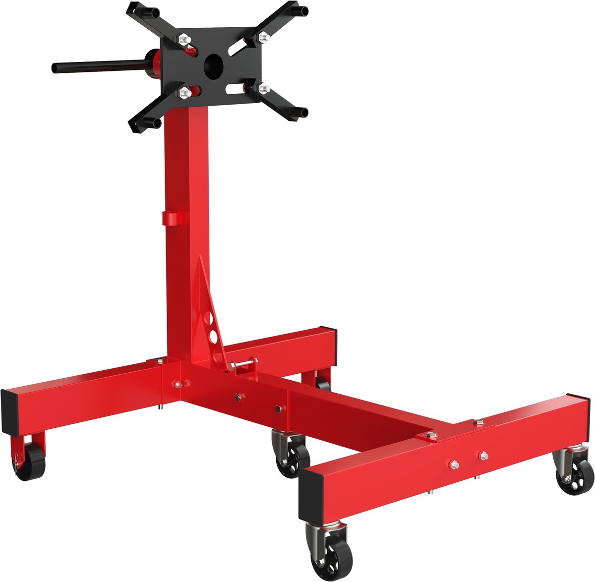 Froadp Motorsteun 680 kg met 362° draaibare motorhouder, motorheffer, incl. wielen