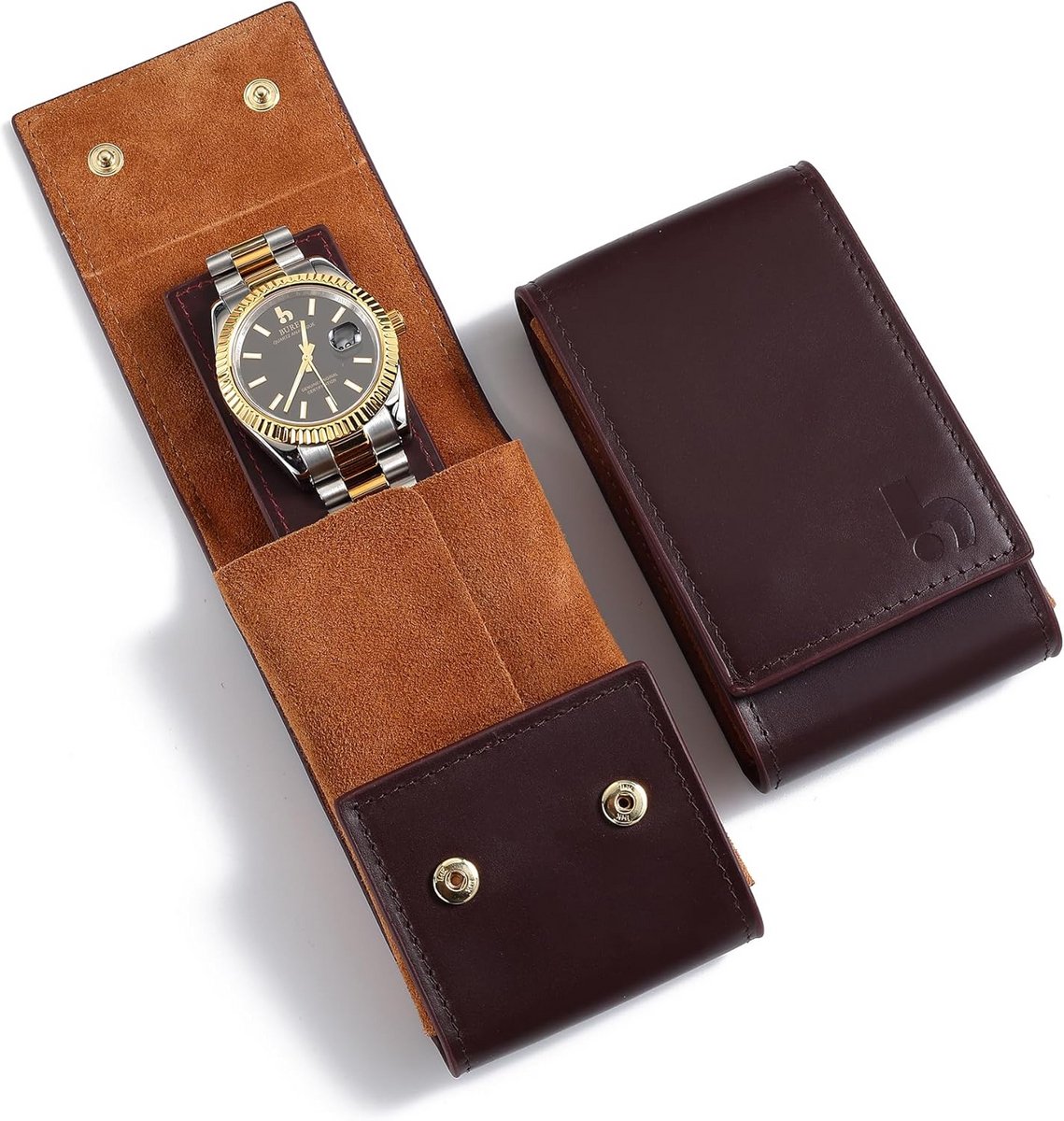 Draagbare Horlogedoos voor Heren - Enkel Horloge Opbergtas