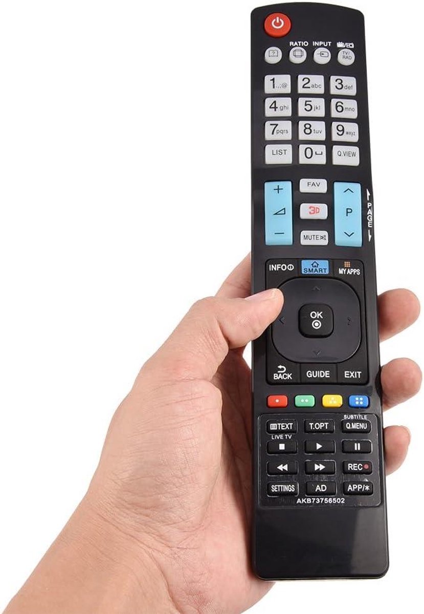 Afstandsbediening voor Smart TV 60 inch - Vervangende afstandsbediening met 3D-functie.
