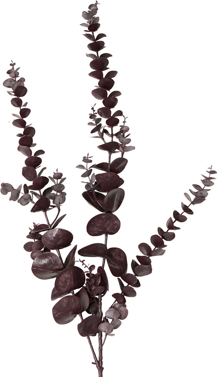 Lange decoratieve eucalyptus kunsttakken paars 103cm 2st, 2 Stück