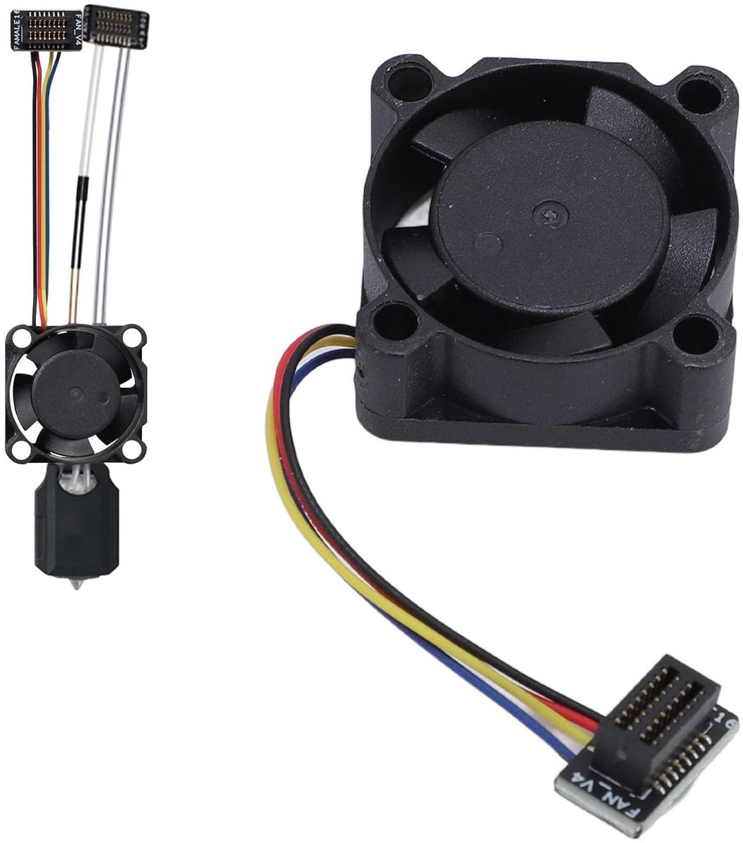 Hoofdkoelventilator 25x25x10mm 5V voor 3D-printers P1/P1P/P1S met PWM Temperatuurregeling