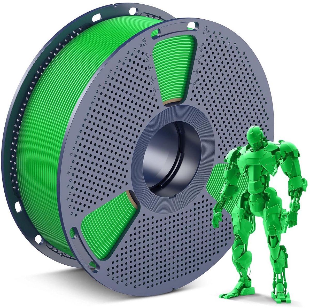 PLA 3D Printer Filament 1.75mm Groen 1kg Spoel - Netjes Gewonden