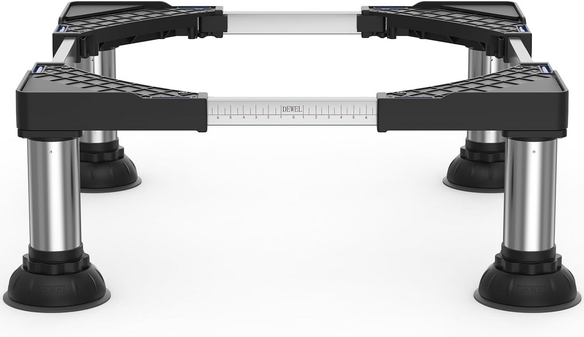 Verstelbaar Onderstel voor Wasmachine, Koelkast en Droger - Maximale Belasting 300 KG