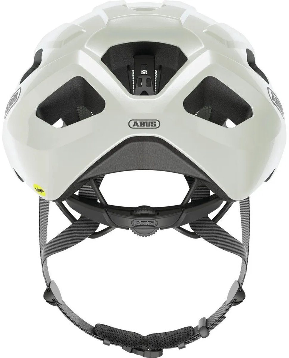 Fietshelm ABUS MACATOR MIPS pearl white M - 52-58 cm - wit - Geschikt voor gebruik op elektrische fietsen - stadsfietsen - 290 g – foto 2