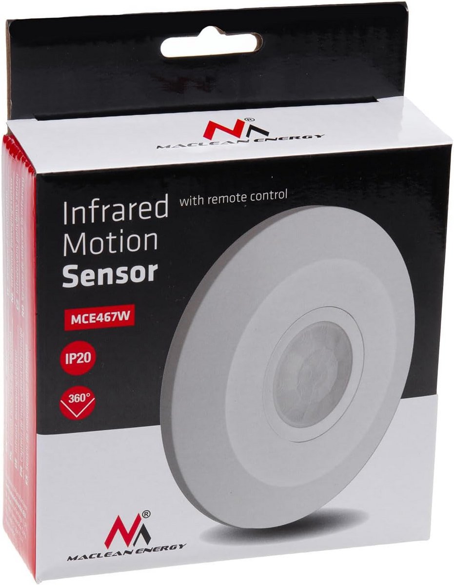 PIR Bewegingsmelder met Schemersensor en Afstandsbediening, 2000W Maximaal Vermogen