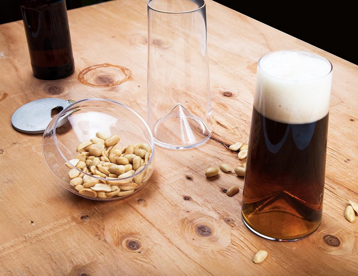 Set van 2 Transparante Bierglazen in Geschenkdoos