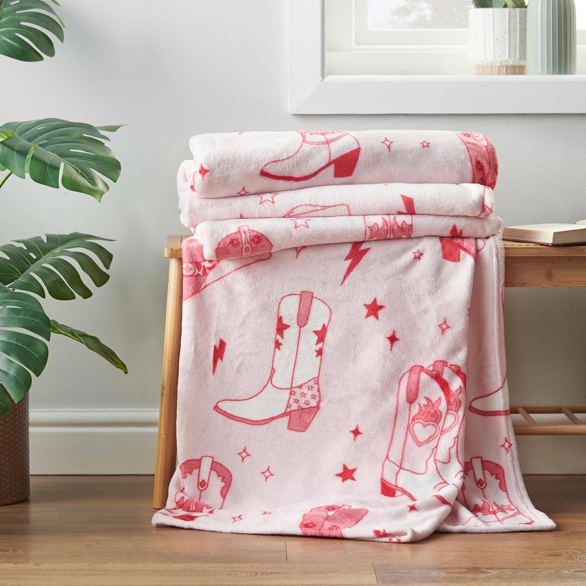Fleece Deken - Plaid - Gezelligheid Thuis - Extra Zacht - 200x240cm - Roze