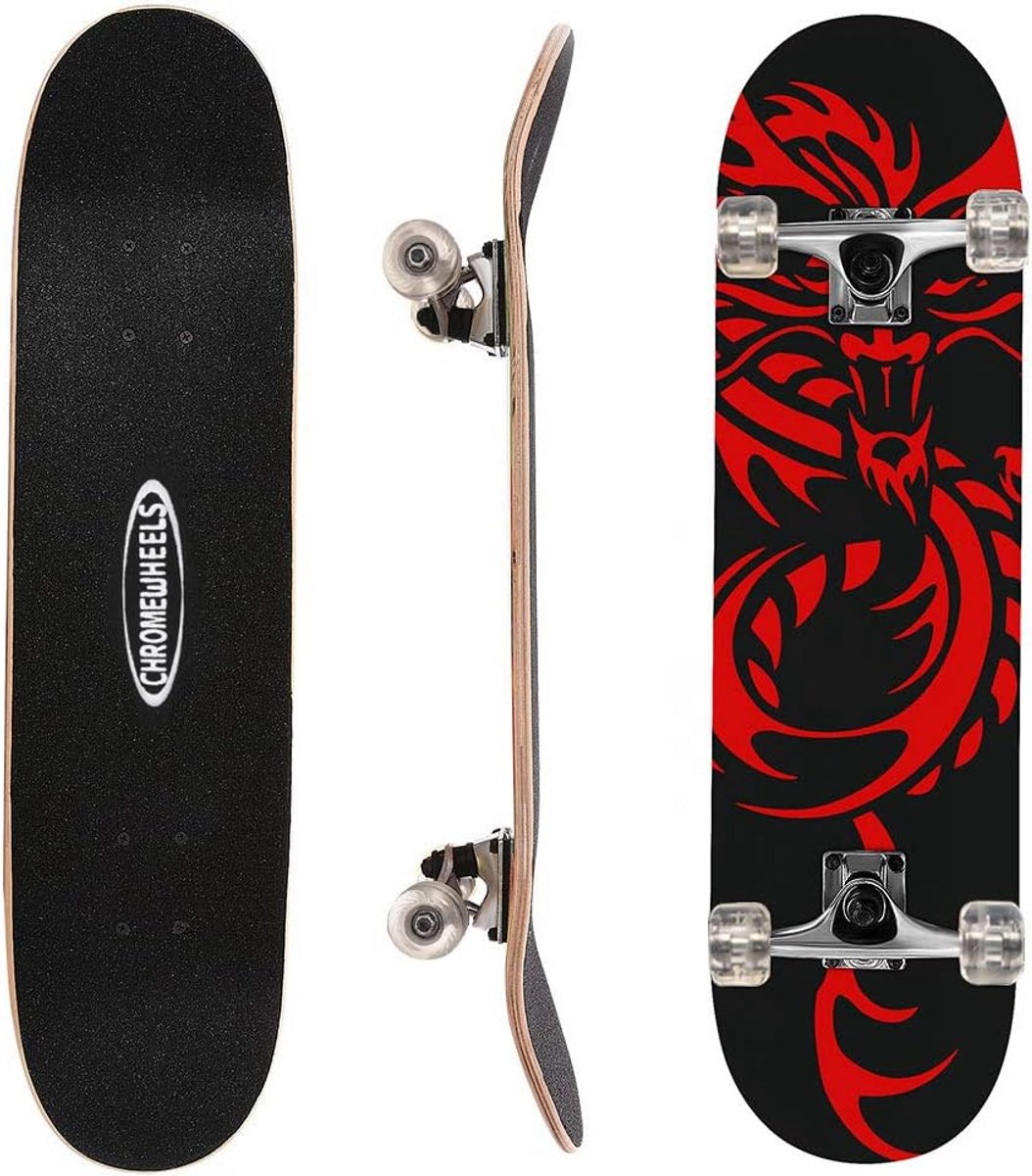 31 inch Skateboard Dubbele Kick Skate Board Cruiser Longboard voor Kinderen en Beginners