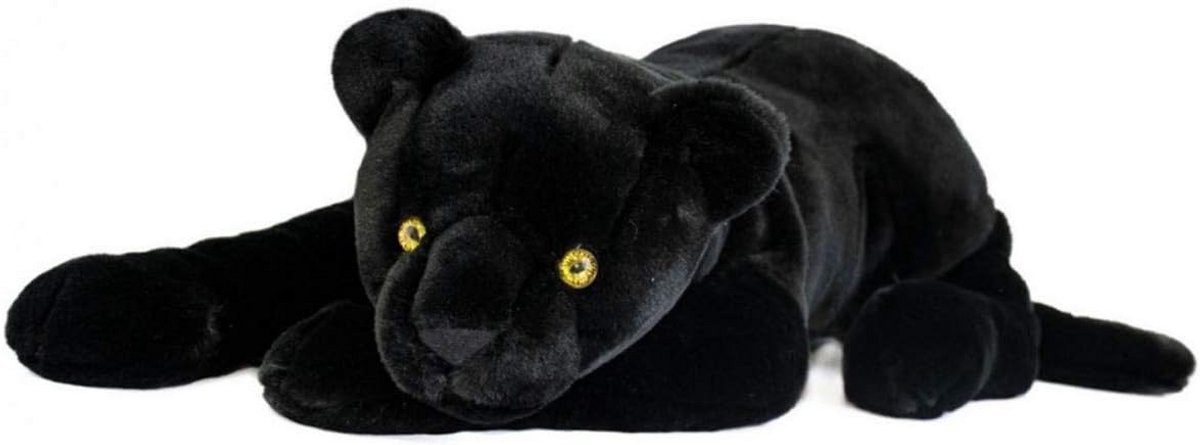 Grote Zwarte Panter Knuffelbeest - 60 cm Zacht Pluche Speelgoed