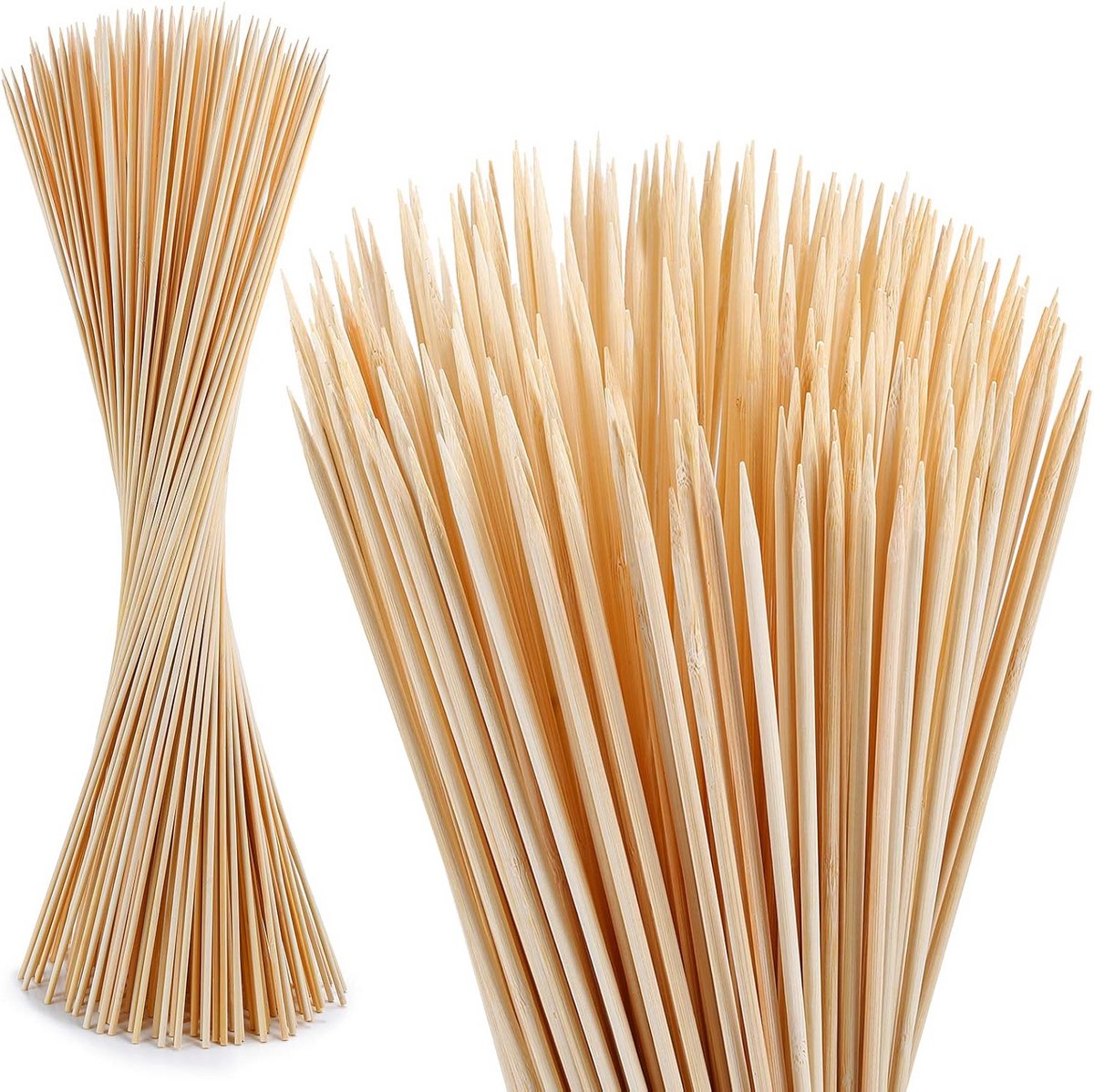 200 Extra Lange Bamboe Spiesjes (90 cm) voor Marshmallows, S'mores en Barbecueën