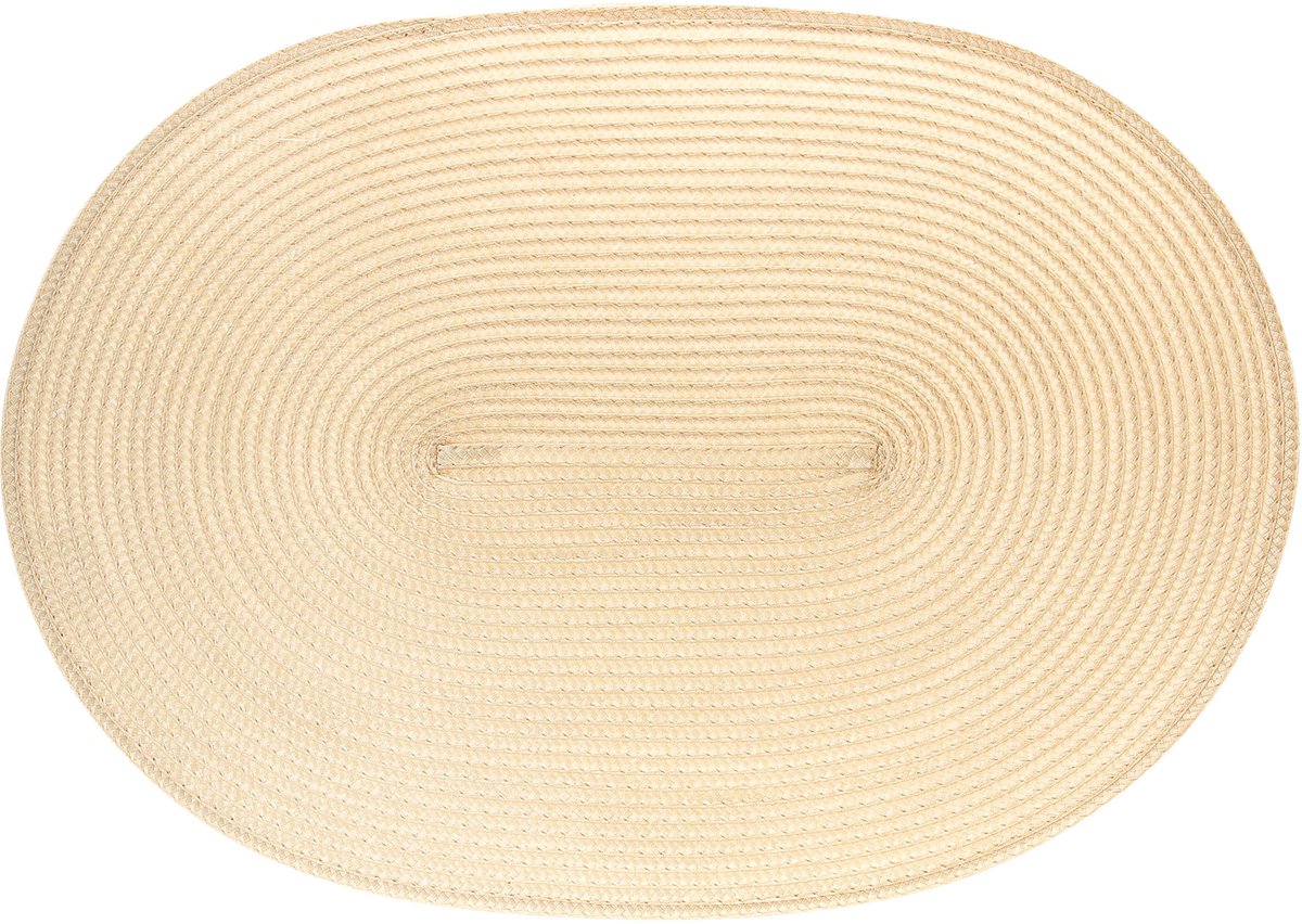 Continenta placemat ovaal, placemat, placemat, onderzetter, kunststof, 45 x 31 cm, natuur, 6601