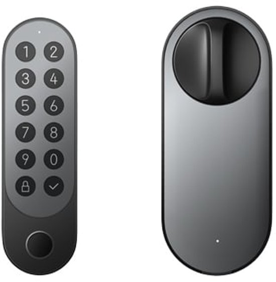 Aqara Smart Lock U200 Kit - Zwart - Slim Deurslot - Vingerafdruk & Pincode - Apple Home Key - Bluetooth & Matter