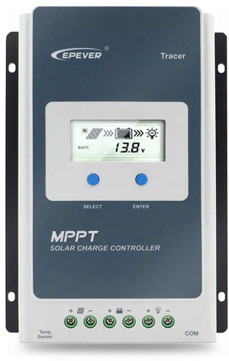 MPPT Solar Laadregelaar 10A voor 12V/24V Systemen met LCD Display