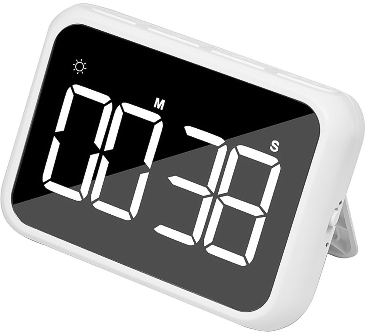 Digitale Timer - Kookwekker - LED Scherm - Stopwatch - Keukentimer - Wit