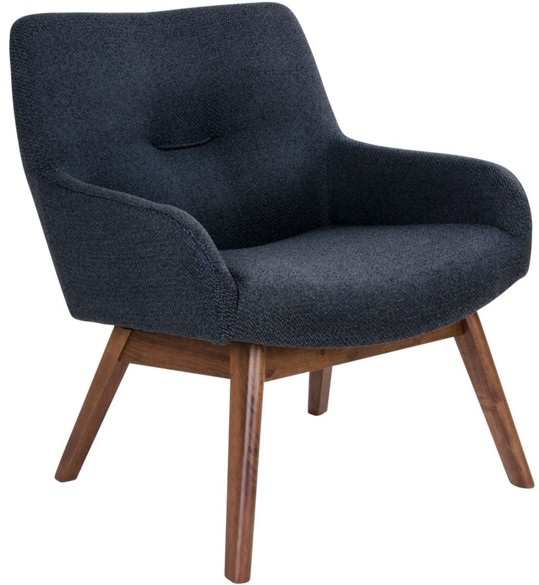 House Nordic Lounge Stoel London Donkergrijs/Walnoot