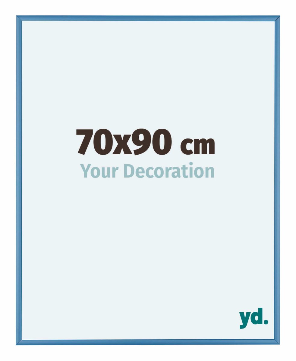 yd. Your Decoration - Fotolijst 70x90 cm - Aluminium - Staal Blauw - Kent